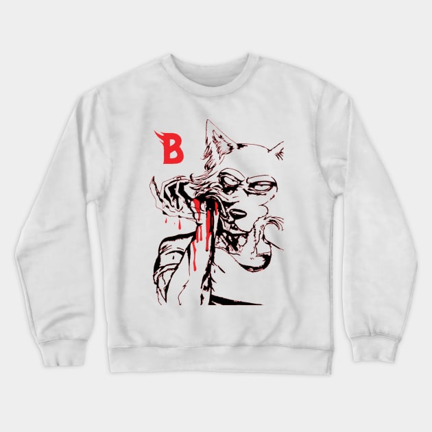 Beastars Legoshi Crewneck Sweatshirt by OtakuPapercraft